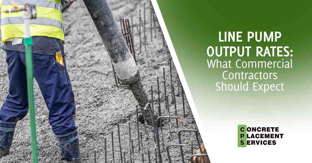 Worker handling a concrete hose during placement